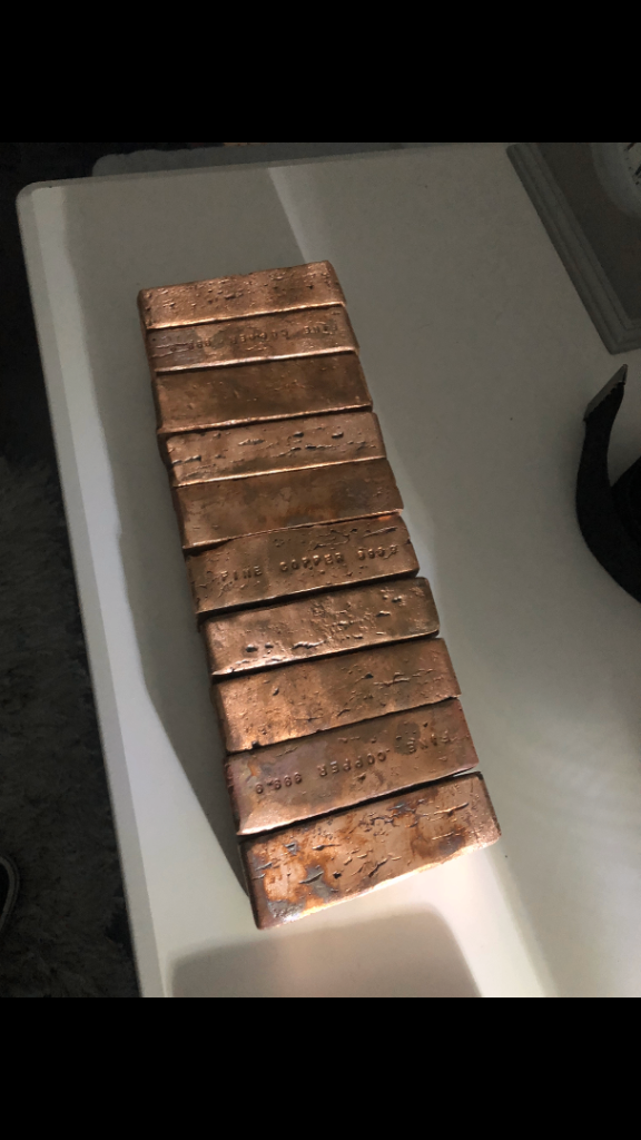 Copper Bars/Ingots -50 each 