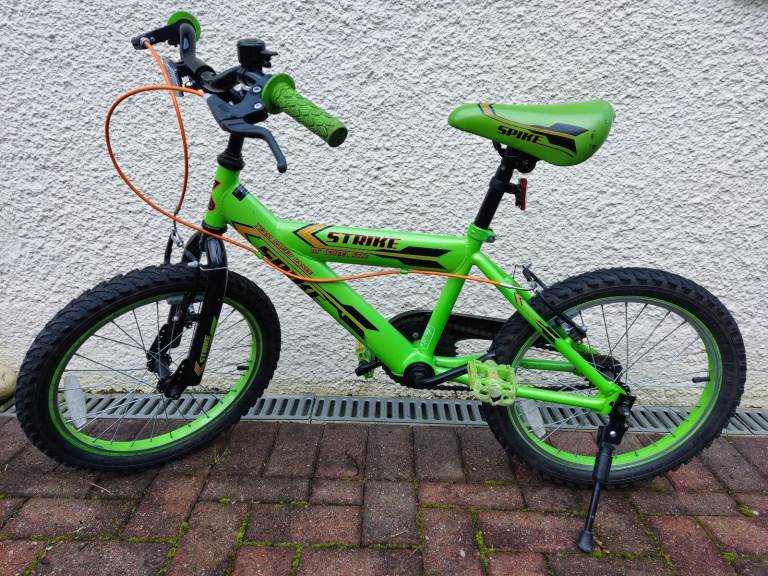 ==SOLD==Kids bike, 18 inch, green, ideal for 4 or 5 year old.