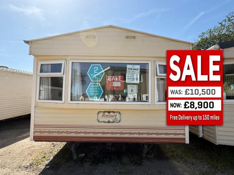 2 Bed Static Caravan - DG, CH, New Carpet - Offsite for Own Land / Self Build 