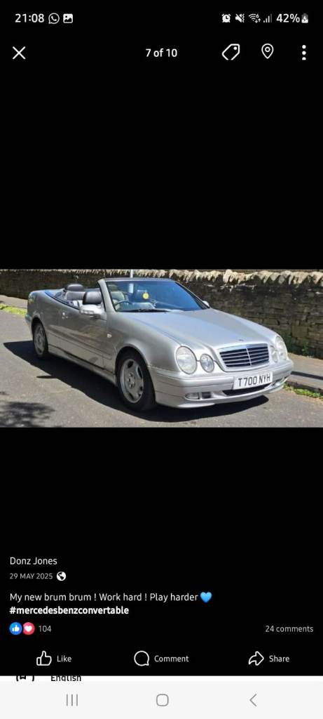 Mercedes-Benz, CLK, Convertible, 1999, Other, 2295 (cc), 2 doors