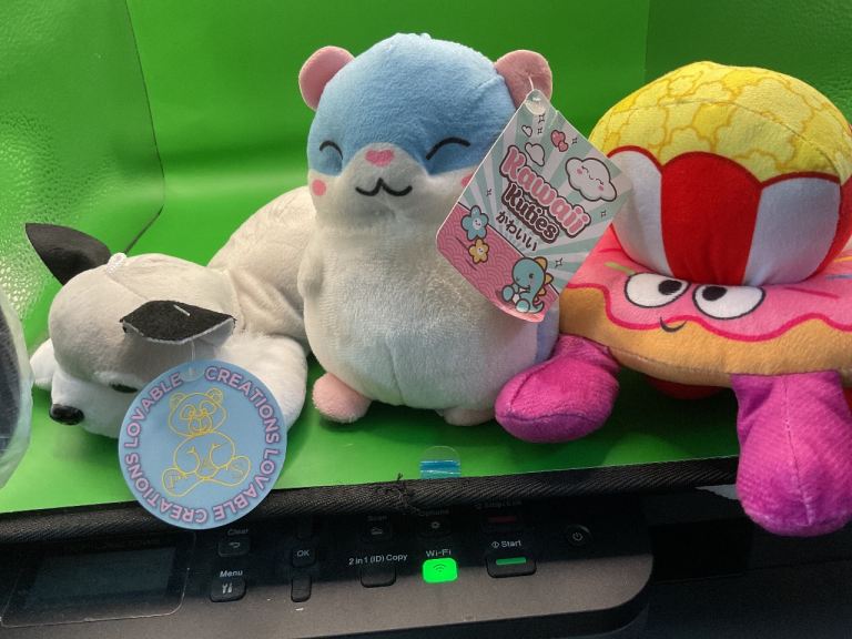 New Kawaii Kuties Plush Toys – Hamster, Donut, and Dog