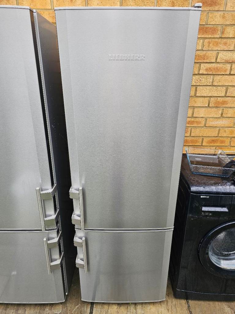 Liebherr silver fridge freezer delivery available today