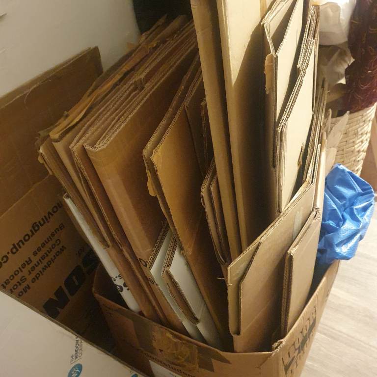 Selection of Used Cardboard Moving Boxes