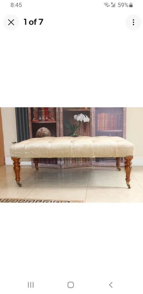 Stunning top quality Beaumont and Fletcher footstool stool