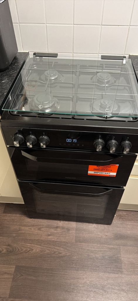 Hotpoint HDD6GDC2B1 double oven dual fuel