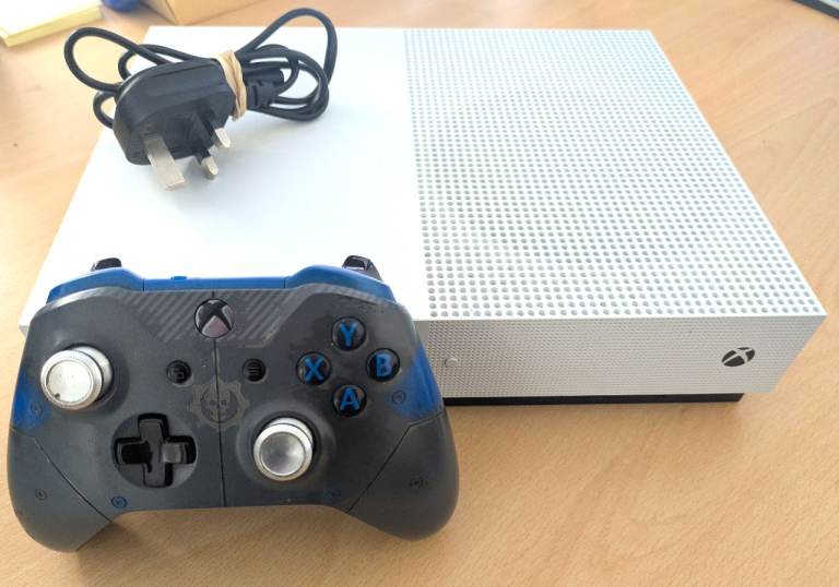 Xbox One S Console with Controller and Power Cable