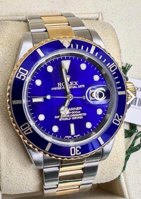 ROLEX BLUESY SUBMARINER BOX AND PAPERS