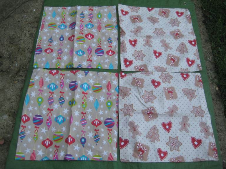 2 Pairs of Brand New Seasonal Cushion Covers/Christmas Stockings for £4.00 Each Pair  