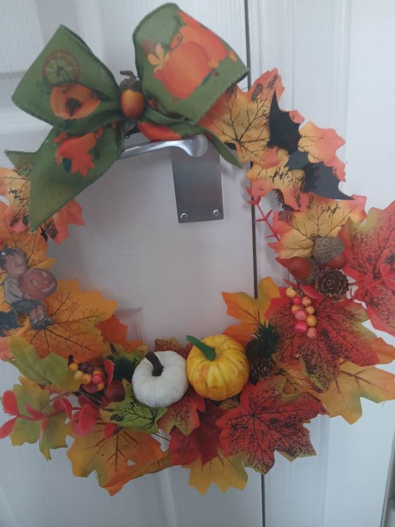 Autumn Fall Wreath for Door Decoration - As Good As New