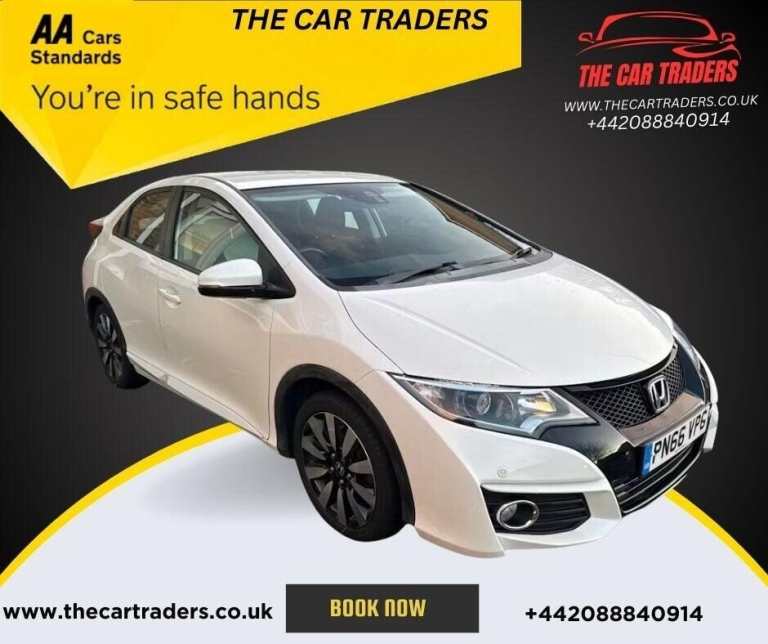 2016 Honda Civic 1.8 i-VTEC SE Plus (Navi) Hatchback 5dr Petrol Auto Euro 6 (142 ps) Hatchback Pe...