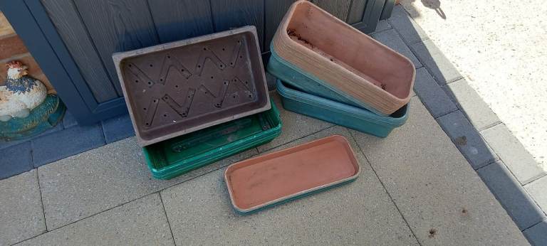 Troughs & seed trays etc job lot 
