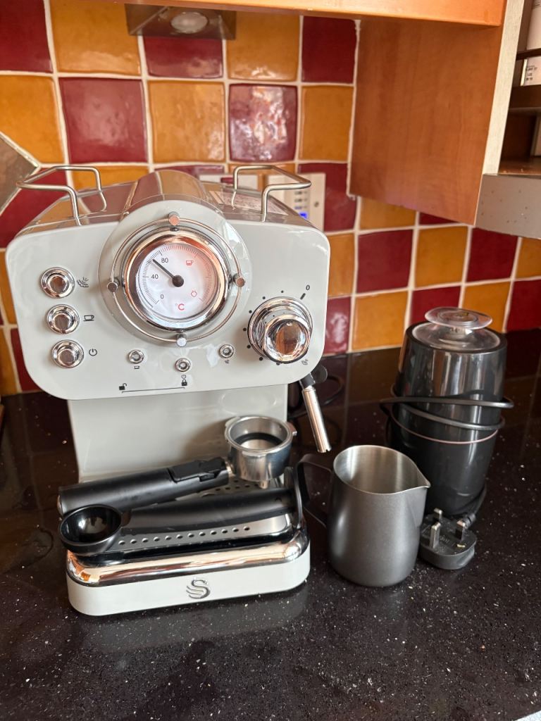 Swan Retro Espresso Coffee Machine - Good Condition