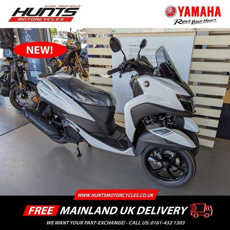 New 2025 Yamaha Tricity 125. Milky White. £4,801 On The Road (No Admin Fees)