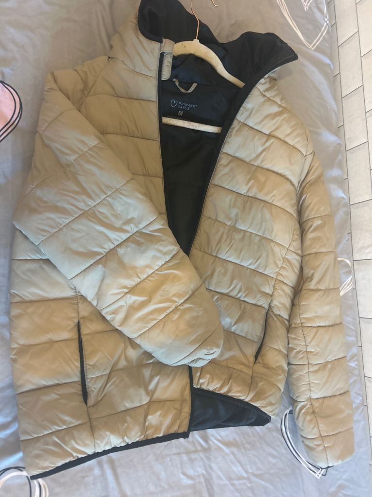 Mountain Warehouse Puffer Jacket – Beige, Good Condition