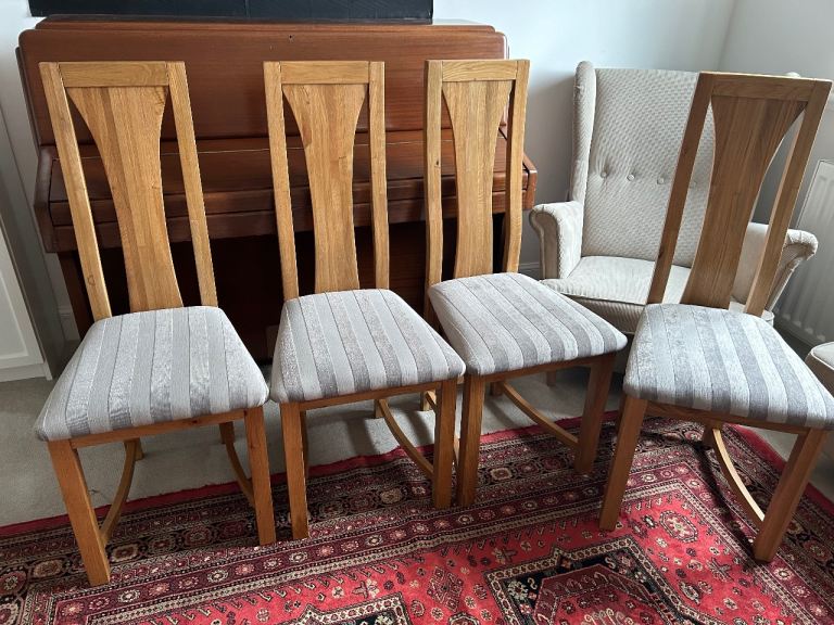 Oak dining chairs