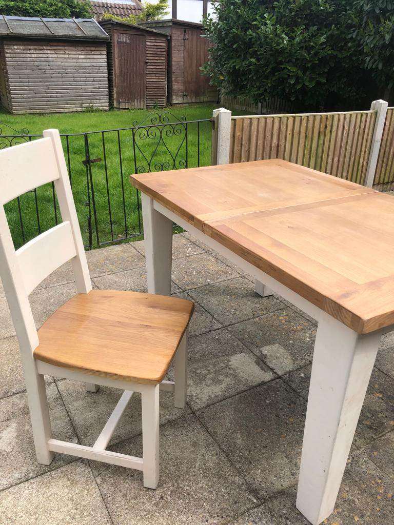 Country kitchen dining table and 4 chairs