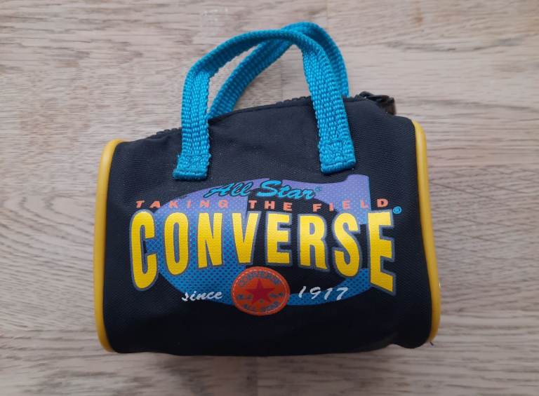 Small Converse Purse Zip Around With Two Strap Handles