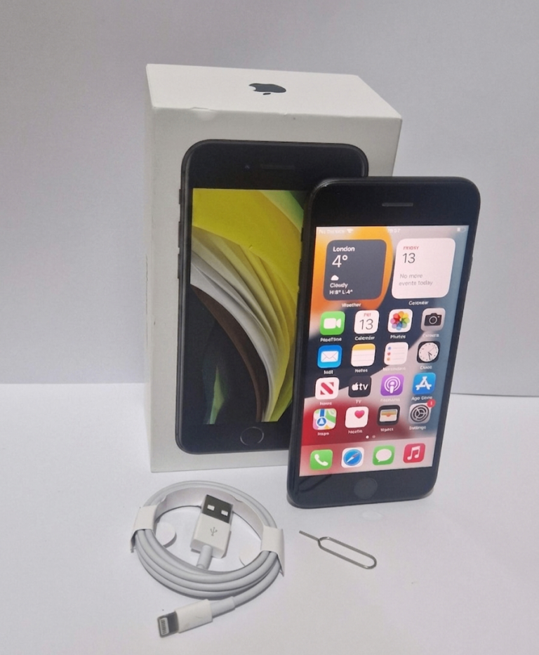 Apple iPhone SE 2nd Gen A2296 Mobile Smart Phone - 64GB (Unlocked) - Black - Good Condition