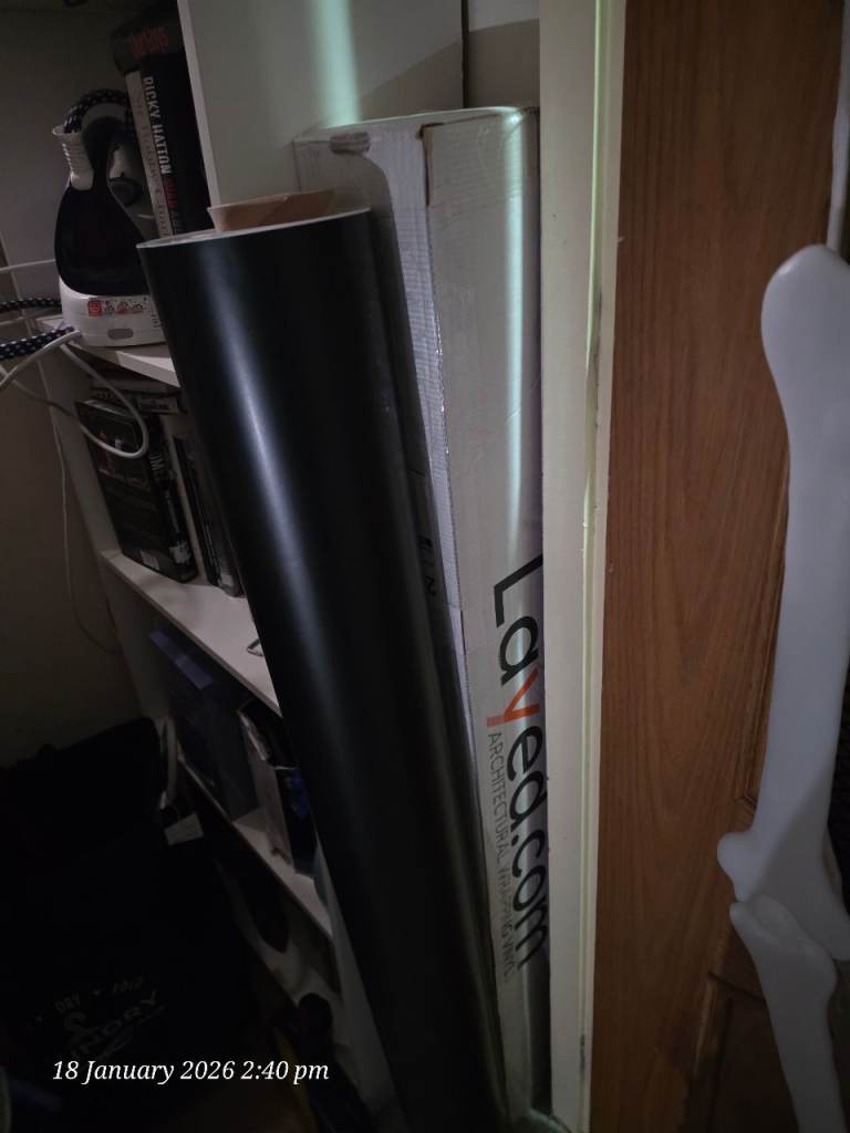 Black mat 7m vinyl wrap new unopened 