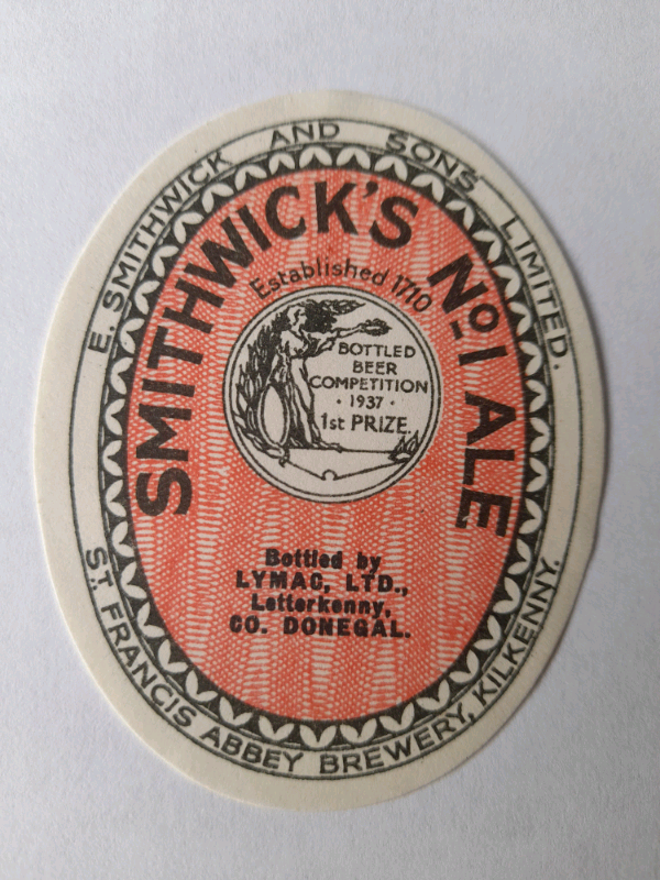 image for Antique SMITHWICKS ALE LABELS- 1930s