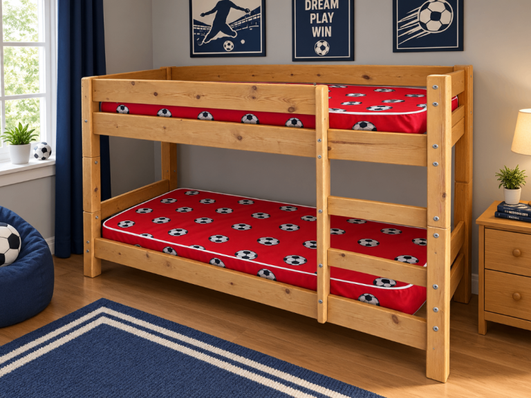 Quality Wooden Bunk Beds, with mattress if required – Good Condition