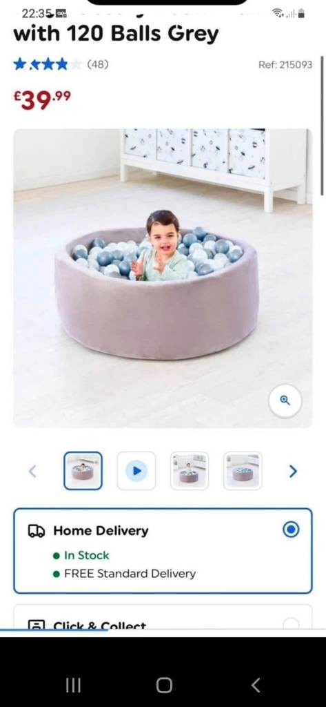 Grey ball pit