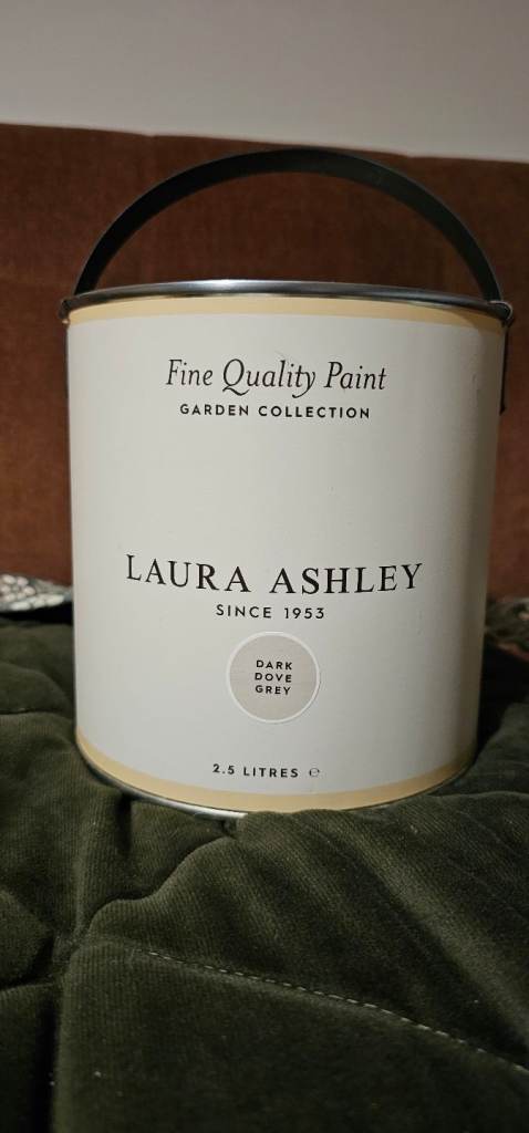 GARDEN EXTERIOR PAINT 2 x new tins Laura Ashley rrp £40 each