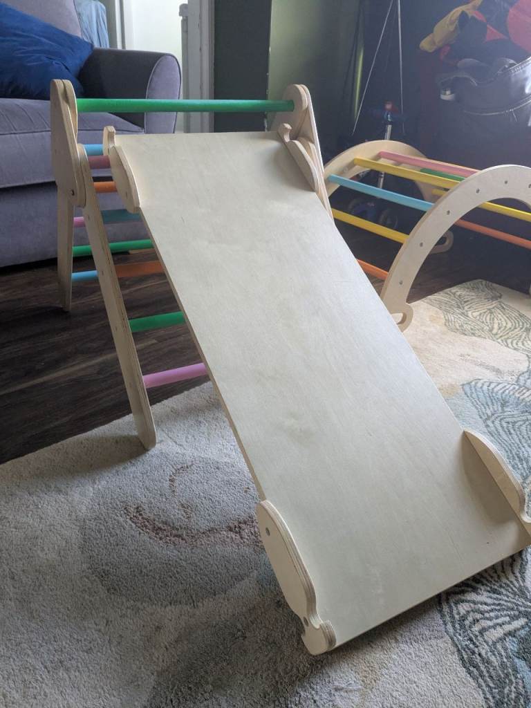 Colourful climbing frame 