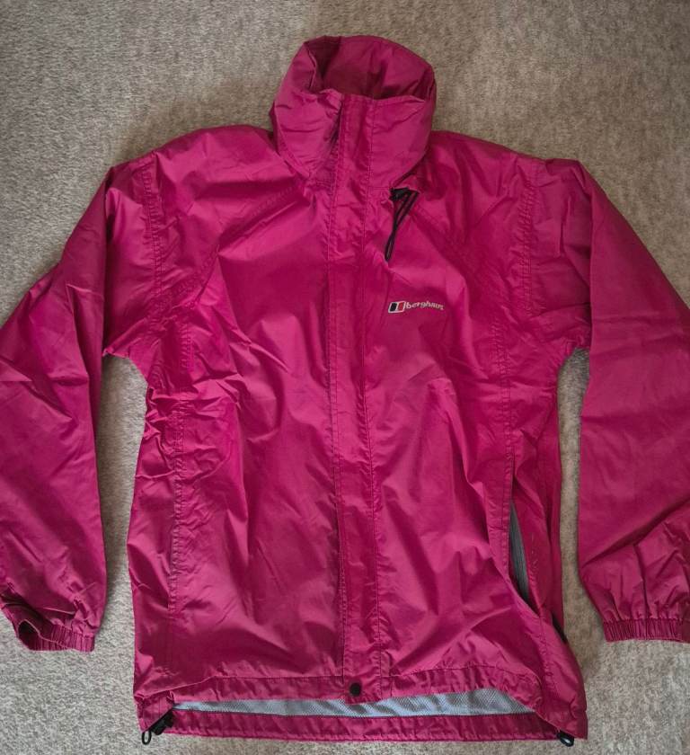 Berghaus Women's Waterproof Jacket – Pink, Good Condition