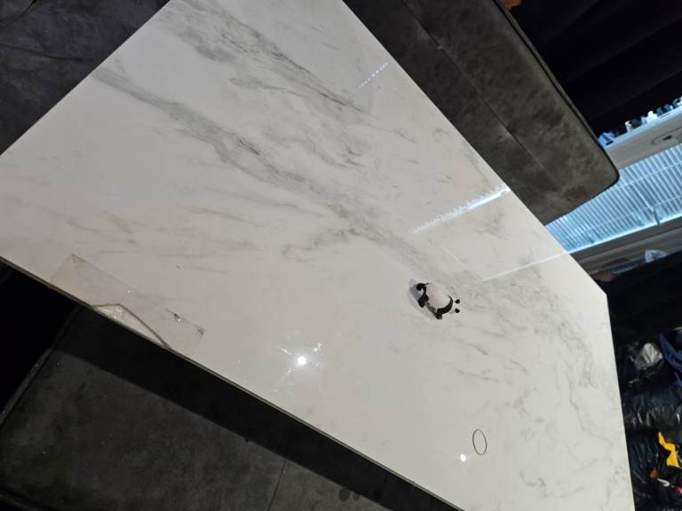 Table with corner chair, sofa and bench