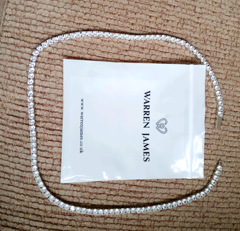 Matching Ladies Tennis Necklace & Bracelet  4mm