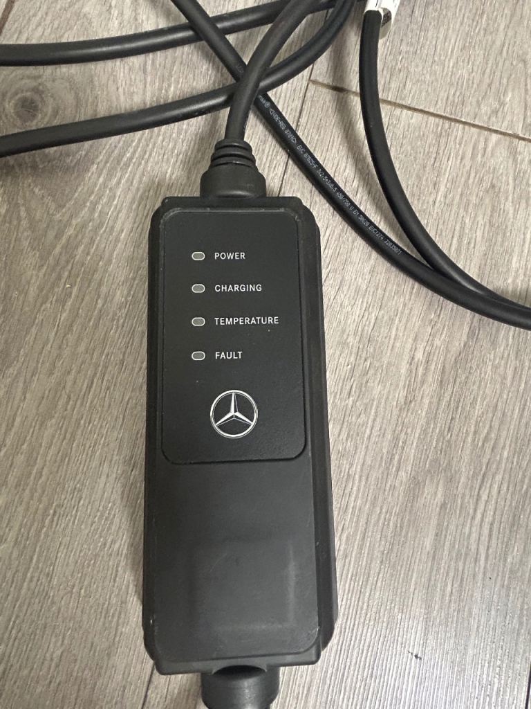 Genuine Mercedes-Benz Type 2 EV Charger – 3 Pin UK Plug – 10A 2.4kW
