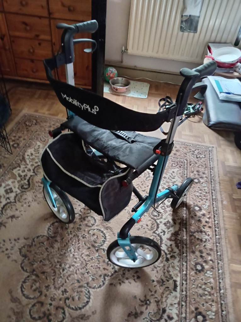 MobilityPlus+ Rollator Walker – Blue, Good Condition
