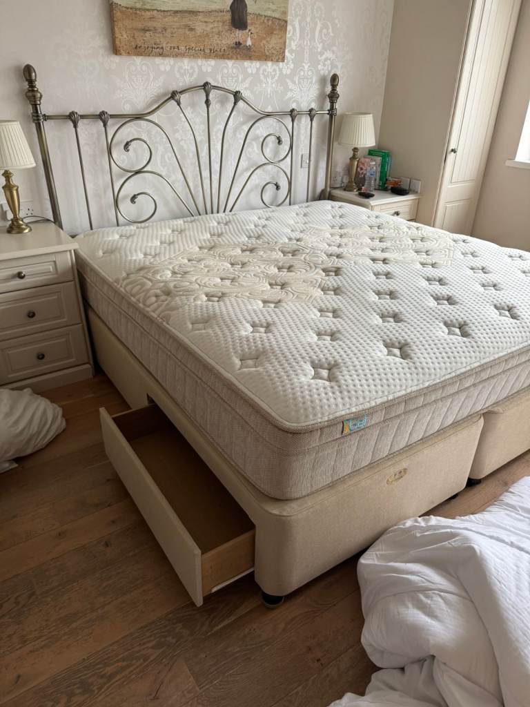King Size Bed and Headboard