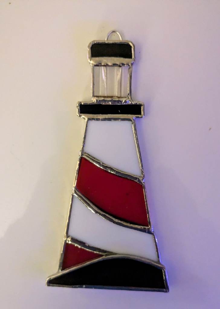 SUNCATCHER STAINED GLASS LIGHTHOUSE 4
