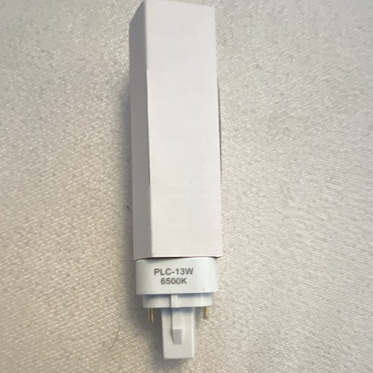 Compact Fluorescent Lamp Bulb PLC Stick 13W 6500K Daylight 2 Pin
