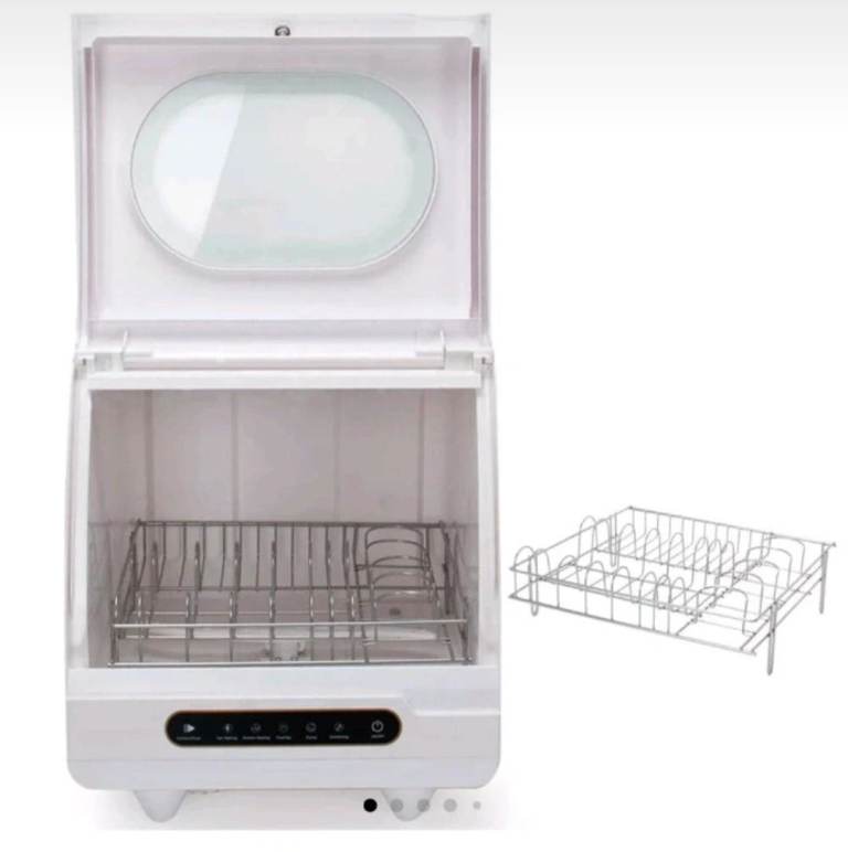 Compact Automatic Dishwasher – Brand New, White