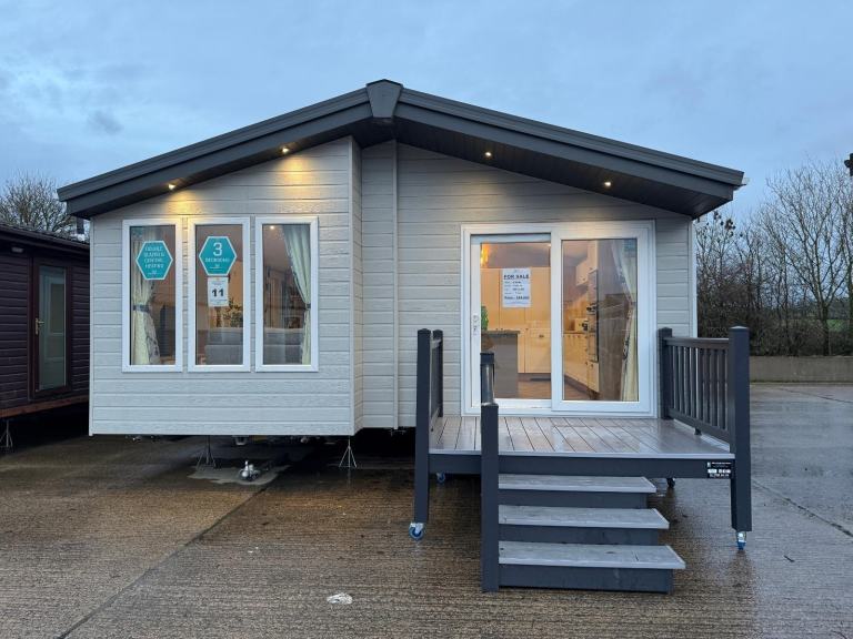 3 Bed Willerby Pinehurst Twin Lodge - Residential Spec Offsite For Private Land