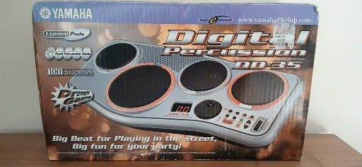 YAMAHA DD-35 DIGITAL PERCUSSION DRUM 4 PAD KIT + PLUS POWER SUPPLY.