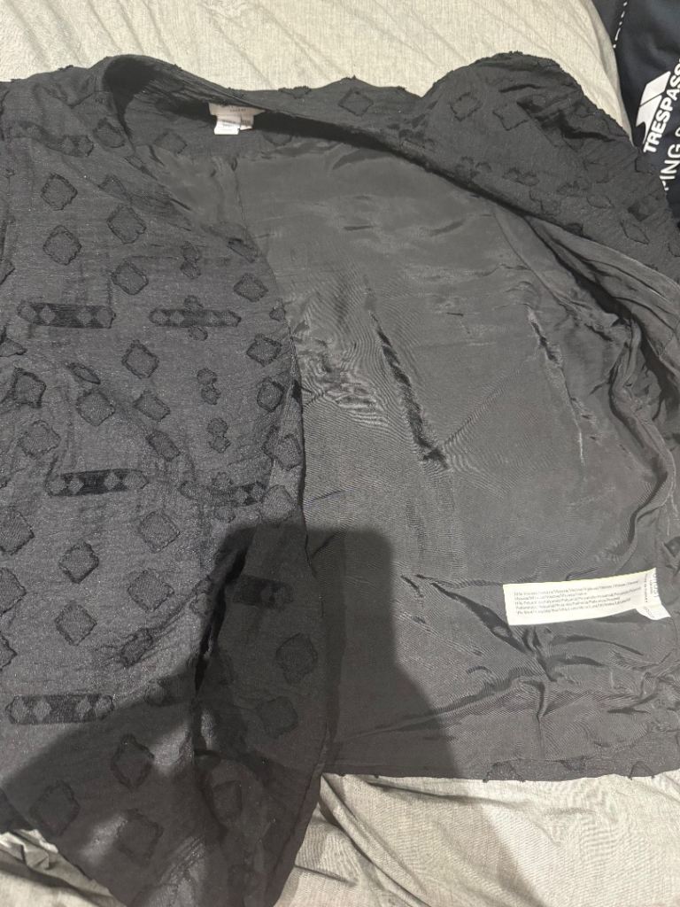 NEVER WORN - Ghost London cotton-Aztec pattern black jacket