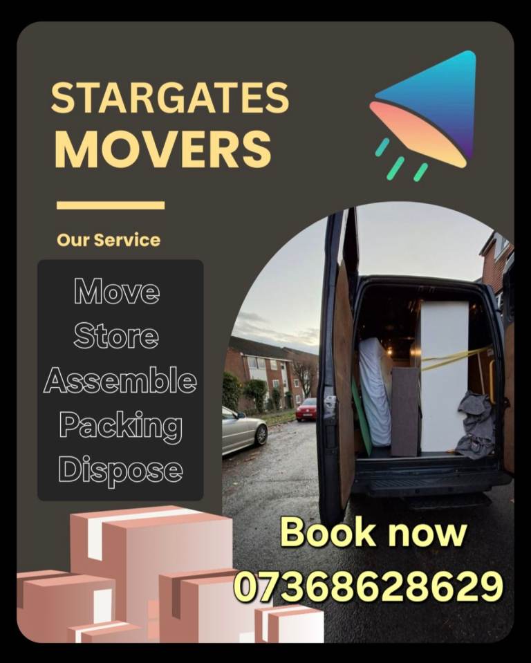 Removal hire van and man hire 