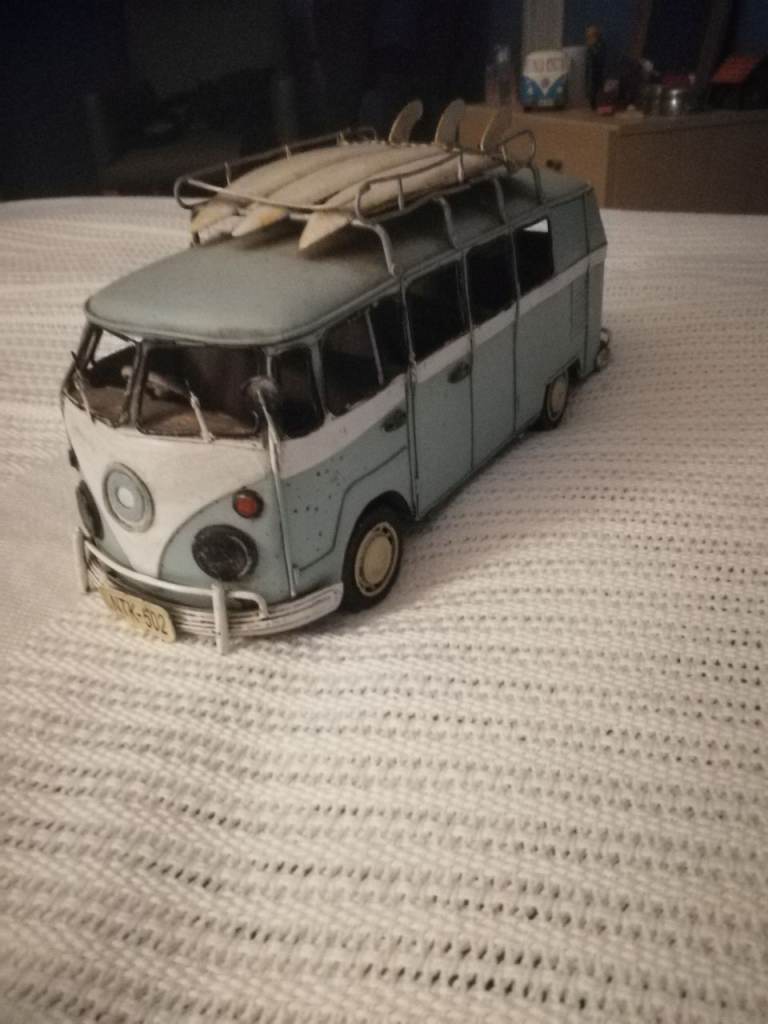 Antique Volkswagen camper van 