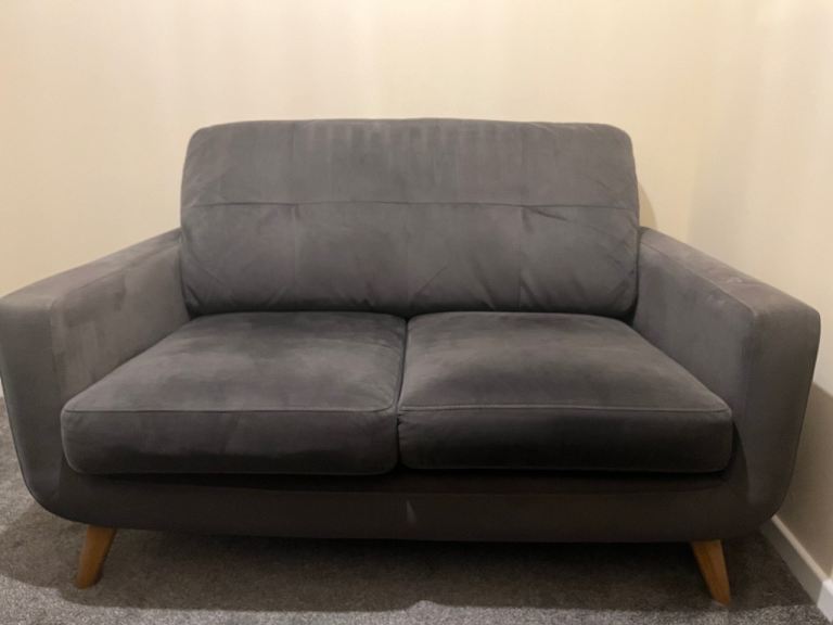 Grey Two-Seater Sofa - Good Condition