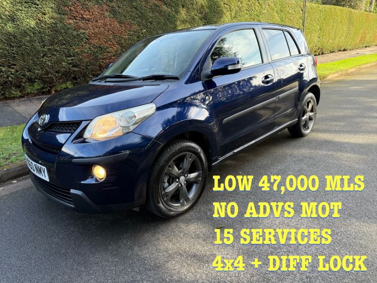 TOYOTA URBAN CRUISER 1.4 D4D 47,000 MLS 4x4 NO ADVS MOT 15 SVCS 65 MPG GREAT CAR 