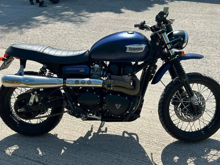 2014 14 Triumph Scrambler 865 Roadsterretro  11100 miles