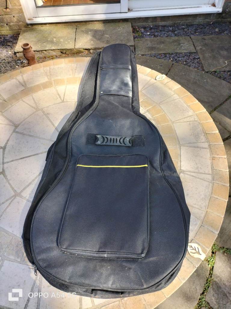 Soft black guitar case