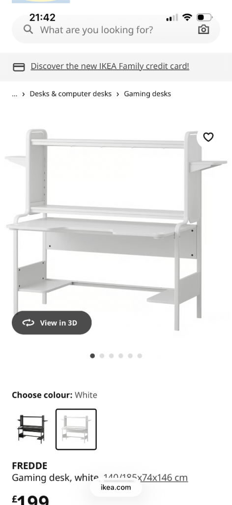 IKEA FREDDE DESK