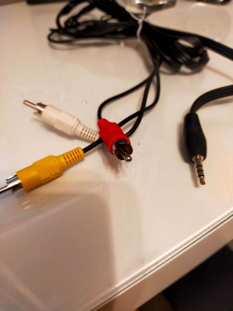 Speaker Male to Male Adapter Wire 3.5mm Jack to 3 RCA AV Cable AUX Cable