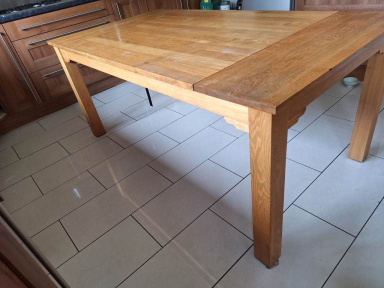 Solid Beechwood Table and 4 Chairs