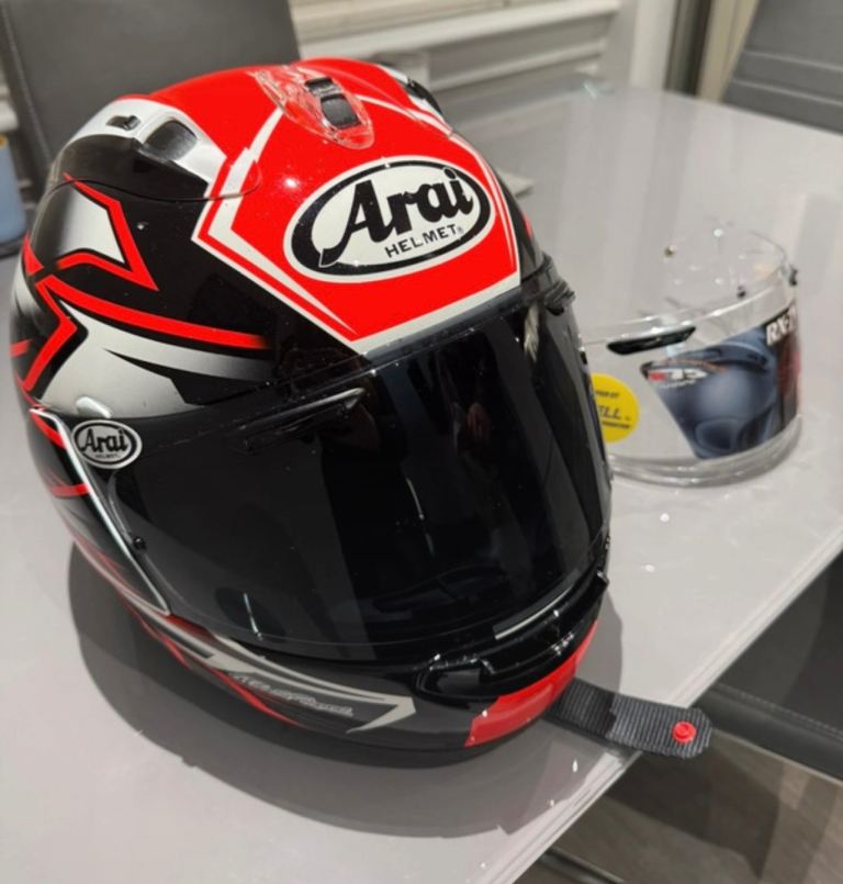 Arai rx7 motorcycle helmet 